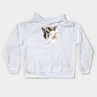 Dutch Anggora Rabbit _ Bunniesmee Kids Hoodie